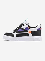 Tape Decor Lace Up Skate Shoes