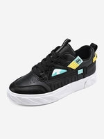 Tape Decor Lace Up Skate Shoes