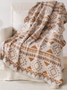 Tassel Aztec Print Blanket