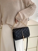 Tassel Chain Embellished Quilted Crossbody Bag