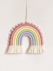 Tassel Design Colorful Rainbow Shape Wall Hanging Decoration