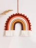Tassel Design Colorful Rainbow Shape Wall Hanging Decoration