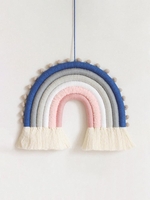 Tassel Design Colorful Rainbow Shape Wall Hanging Decoration