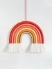 Tassel Design Colorful Rainbow Shape Wall Hanging Decoration