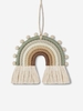 Tassel Design Colorful Rainbow Shape Wall Hanging Decoration