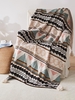 Tassel Design Geometric Pattern Blanket