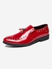 Tassel Rivet Leather Loafers