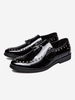 Tassel Rivet Leather Loafers