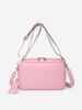 Tassels Decor Zipper Crossbody Bag
