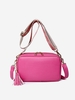 Tassels Decor Zipper Crossbody Bag
