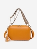 Tassels Decor Zipper Crossbody Bag