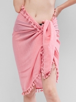 Tassels Sarong Cover-up Rose