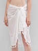 Tassels Sarong Cover-up White