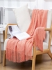 Tassels Soft Cozy Rhombus Knitted Throw Blanket For Couch And Bed