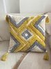 Terry Cloth Panel Tassel Pillowcase