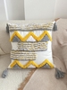 Terry Cloth Panel Tassel Pillowcase