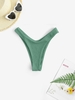 Textured Bikini Bottom L Deep green