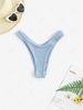 Textured Bikini Bottom L Light blue
