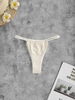 Textured Bikini Bottom L Light yellow