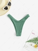Textured Bikini Bottom M Deep green