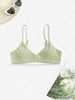 Textured Bikini Top L Light green