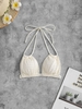 Textured Bikini Top L Light yellow