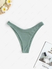 Textured Brazilian Bikini Bottom L Green