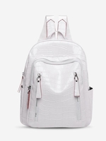 Textured Casual Student Backpack