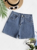 Textured Honeycomb Shorts M Blue