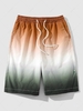 Tie Dye Pockets Drawstring Shorts Xs Dark orange