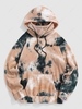 Tie Dye Polar Fleece Hoodie With Built-in Warm Mask Xxl