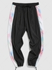 Tie Dye Print Pants Xs Black