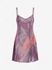 Tie Dye Slit Mini Dress S Multi a