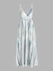 Tie Dye Surplice Cami Maxi Dress M Light blue