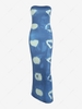 Tie Dye Tube Slinky Maxi Dress L Blue