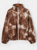 Tie Dye Zip Up Corduroy Cargo Jacket S Multi a