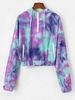Tie Dye Zipper Front Corduroy Jacket Xl Multi a