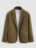 Two-button Corduroy Tailored Collar Jacket M Brown bear
