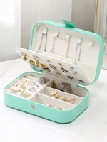 Two-layer Velvet Jewelry Storage Box