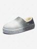 Two Way Ombre Fleece Lined Closed Toe Slippers