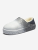 Two Way Ombre Fleece Lined Closed Toe Slippers