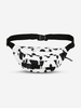 Unisex Checkerboard Animal Graphic Buckle Decor Fanny Pack