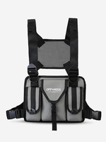 UNISEX Hip Hop Multifunction Streetwear Techwear Cargo Vest Chest Bag