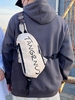 Unisex Letter Print Sling Bag