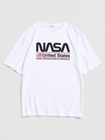 United States American Flag Print Graphic T-shirt 2xl White