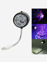 USB Mini Disco Party Rotating Light Bulb 2-in-1 LED Portable Charging Lighting