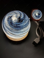 USB Plug-in Planet Night Light with Wood Stand