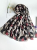 Voile Leopard Print Long Scarf
