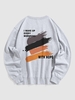WAKE UP WITH HOPE Painting Sweatshirt S Light gray