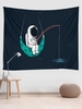 Wall Hanging Astronaut Fishing Pattern Tapestry